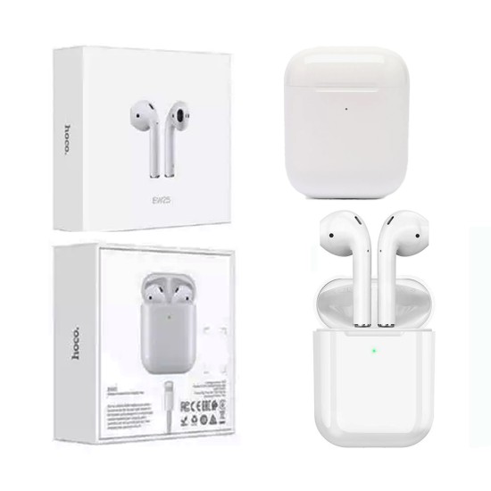 Auriculares True Inalámbricos Hoco EW25 DC5V Blanco